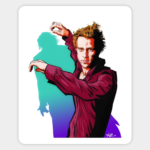 Heath Ledger - An illustration by Paul Cemmick Sticker by PLAYDIGITAL2020